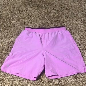 Fabletics Men's Athletic Shorts in Light Purple